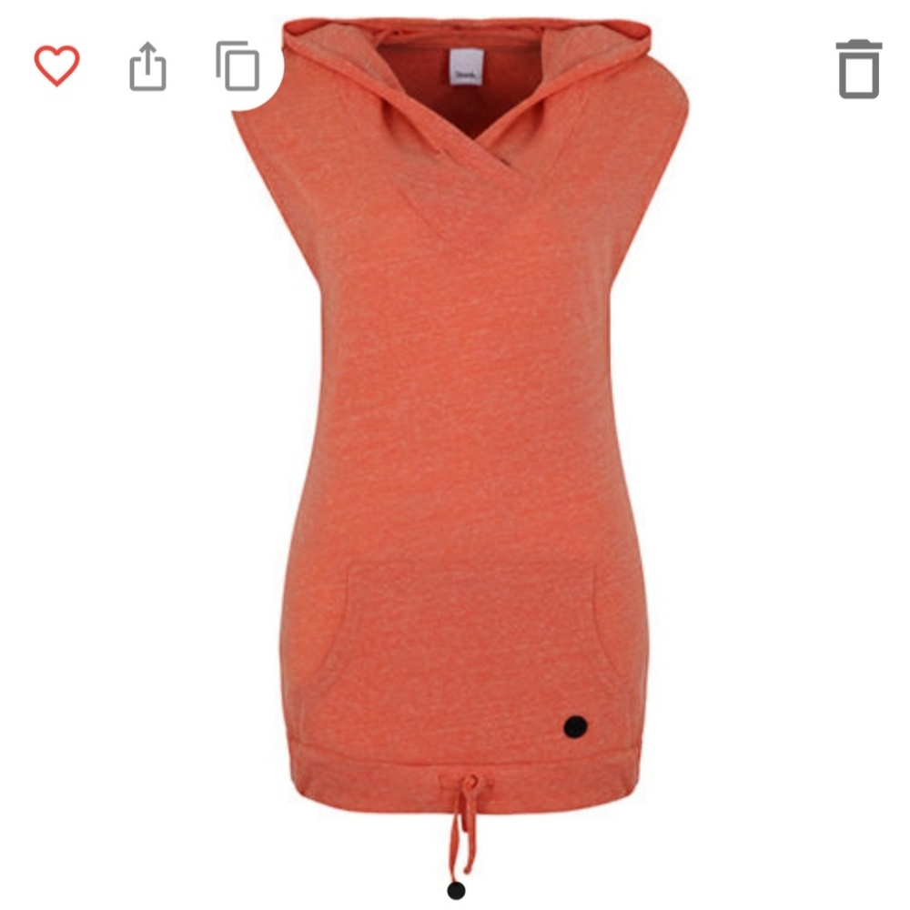 NWT Bench Clothing Chopper Top Sleeveless Hoodie Kangaroo Pocket V-Neck Small